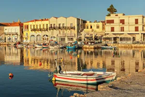 Rethymno Prints: Venetian harbor, Rethymno, Crete, Greek Islands, Greece, Europe