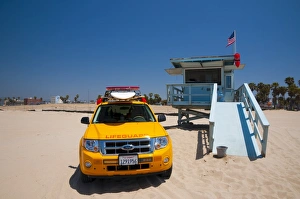 Lifeguard Station Prints: Venice Beach, Venice, Los Angeles, California, United States of America, North America
