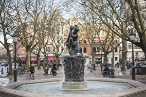 Female Representation Prints: Venus Fountain, Sloane Square, London, England, United Kingdom, Europe