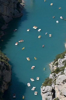 Directly Above Prints: Verdon River, Gorges du Verdon, Provence, France, Europe