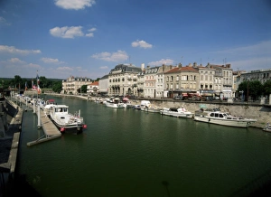 Lorraine Prints: Verdun, River Meuse, Canal de L Est, Meuse, Lorraine, France, Europe