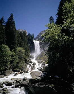 Waterfalls Prints: Vernal Falls, 318ft