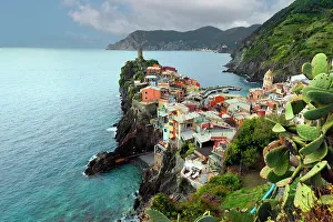 Postcard Prints: Vernazza, a coastal town in the province of La Spezia