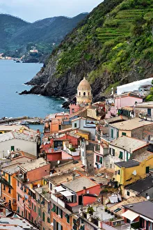 Liguria Prints: Vernazza, a coastal town in the province of La Spezia
