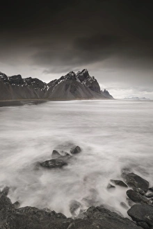 Seascape Prints: Vestrahorn mountains at Stokksness, Iceland, Polar Regions