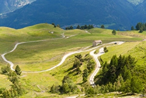 Lane Prints: Vetan, Aosta Valley, Italian Alps, Italy, Europe