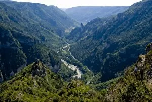Images Dated 12th September 2007: Vew from Point Sublime of the Gorges du Tarn, Massif Central, France, Europe