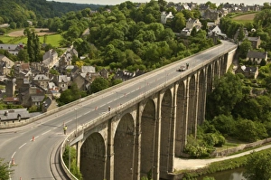 Viaducts Prints: The Viaduct, Dinan, Cotes d Armor, Brittany, France, Europe