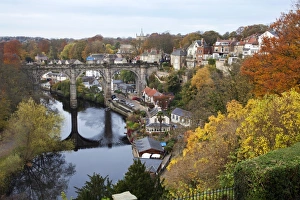 North Yorkshire Prints: Viaduct over the River Nidd at Knaresborough