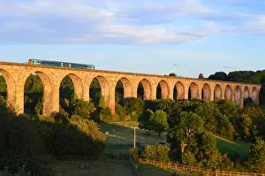 Viaduct Prints: Viaduct in Welsh Valley