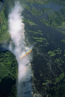 Rain Bow Prints: Victoria Falls (Mosi-oa-Tunya), UNESCO World Heritage Site, Zimbabwe, Africa