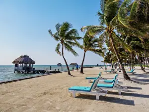 Chairs Prints: Victoria House Resort at the waterfront of San Pedro Town