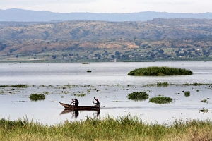 Murchison National Park Prints: The Victoria Nile in Murchison National Park, Uganda, East Africa, Africa