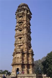 Images Dated 1st August 2008: Victory tower in the fort at Chittorgarh