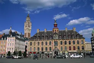 Stock Exchange Prints: The Vielle Bourse on the Grand Place in the city of Lille in Nord Pas de Calais