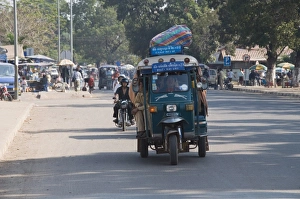 Tuk Tuks Prints: Vientiane, Laos, Indochina, Southeast Asia, Asia