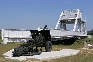 Old Bridge Prints: The Vieux Pont (Old Bridge), Pegasus Bridge memorial of D-Day, Calvados