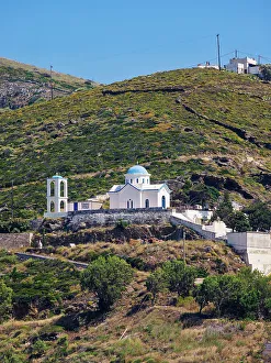 North Aegean Prints: View towards the Agia Triada Church