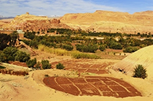 Ksar Prints: View of Ait-Benhaddou, UNESCO World Heritage Site, Morocco, North Africa, Africa