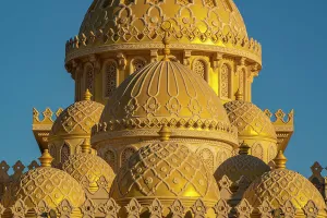 Hurghada Prints: View of Al Mina Mosque during golden hour