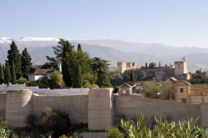 Sierra Nevada Prints: View from the Albaicin across the Arab walls of