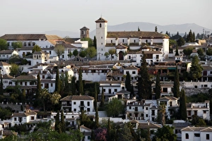 Albaicin Prints: View of the Albaicin, Granada, Andalucia, Spain, Europe