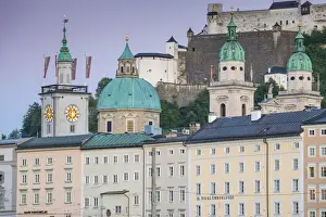 15th Century Prints: View of the Altstadt (The Old City), UNESCO World Heritage Site, Salzburg, Austria