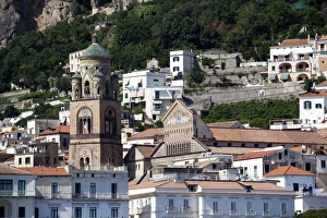 Amalfi Prints: View of Amalfi with the Cathedral of Saint Andrew