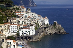 Images Dated 29th April 2010: View of Amalfi from the coast, Amalfi Coast, UNESCO World Heritage Site