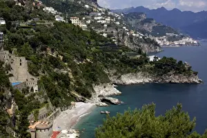 Amalfi Prints: View of the Amalfi Coast around Amalfi, UNESCO World Heritage Site, Campania