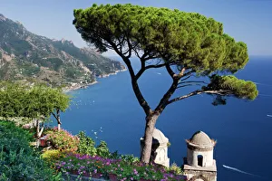 Campania Prints: View of the Amalfi Coast from Villa Rufolo in Ravello
