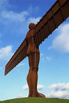 Metal Prints: Back view of the Angel of the North statue, Newcastle upon Tyne, Tyne and Wear