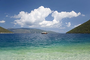 Cephalonia Prints: View across Antisamos Bay, Sami