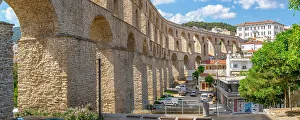 Architectural Marvel Prints: View of Aqueduct from the Ottoman era