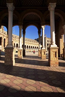 View through arches to the Palacio Espanol