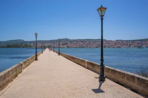Cephalonia Prints: View of Argostoli and De Bosset Bridge