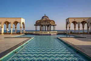 Old Towns Prints: View of Arrival Piazza in Sahl Hasheesh Old Town