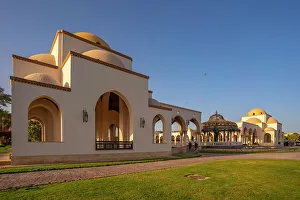 Old Towns Prints: View of Arrival Piazza in Sahl Hasheesh Old Town
