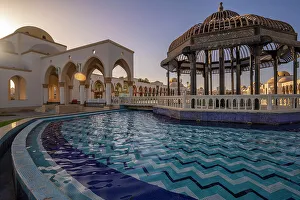 Old Towns Prints: View of Arrival Piazza in Sahl Hasheesh Old Town