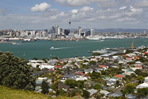 Auckland Prints: View to Auckland from Mount Victoria in Devonport