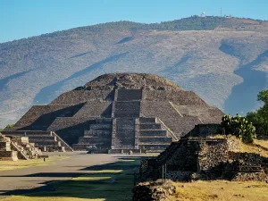 Rituals Prints: View over the Avenue of the Dead towards the Pyramid of the Moon