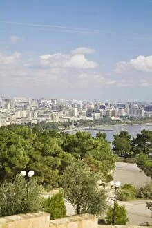 Images Dated 4th October 2006: View of Baku and the Caspian Sea, Baku, Azerbaijan, Central Asia, Asia