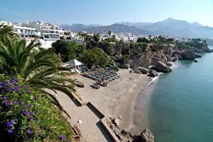 Andalucia Prints: View from Balcon de Europa of Nerja, Andalusia, Spain, Europe