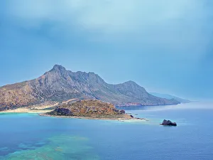 Lagoons Prints: View towards the Balos Lagoon, Gramvousa Peninsula