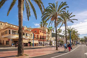 Sidewalk Prints: View of bars and cafes at Port d'Andratx