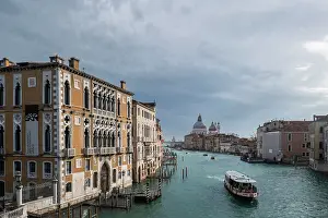 Canals Prints: View towards Basilica Santa Maria della Salute from the Accademia Bridge