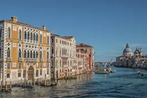 Canals Prints: View towards Basilica Santa Maria della Salute from the Accademia Bridge