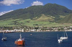 Leeward Island Prints: View to Basseterre, St