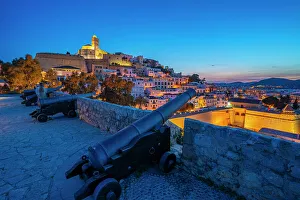 Bastion Prints: View of Bastion, cannons, ramparts
