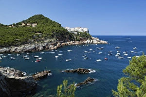 View over bay, Sa Tuna, near Begur, Costa Brava, Catalonia, Spain, Mediterranean, Europe